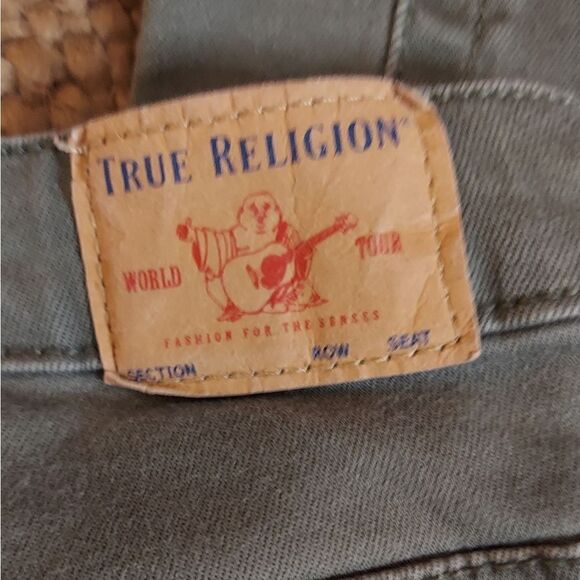 True Religion Jeans Rocco Relaxed Skinny  Stretch Tag size 18 - Picture 6 of 11